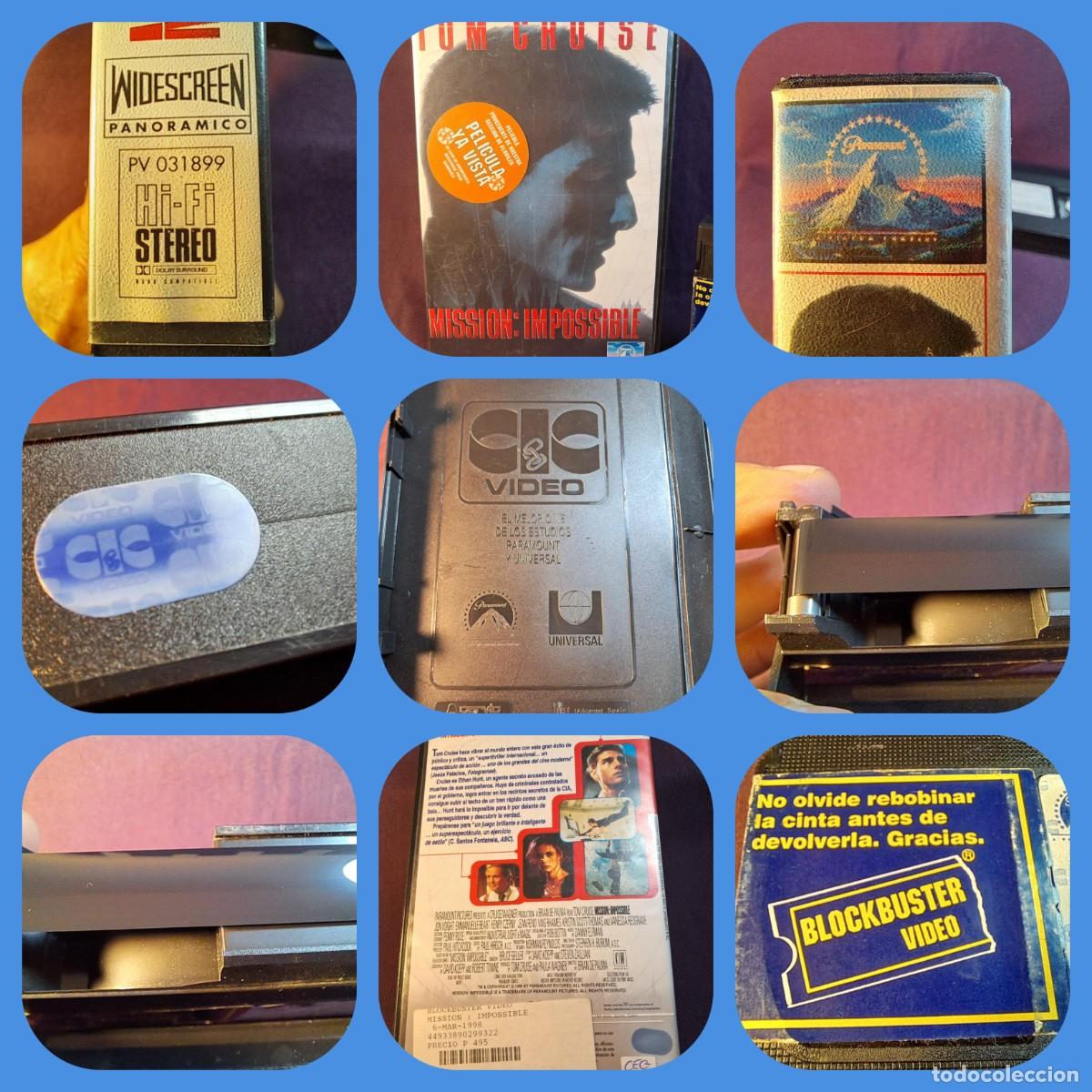 Cine: VHS (Hi-Fi Stereo/Dolby) &ndash; MISI&Oacute;N IMPOSIBLE (Mission: Impossible,1996)BRIAN DE PALMA.