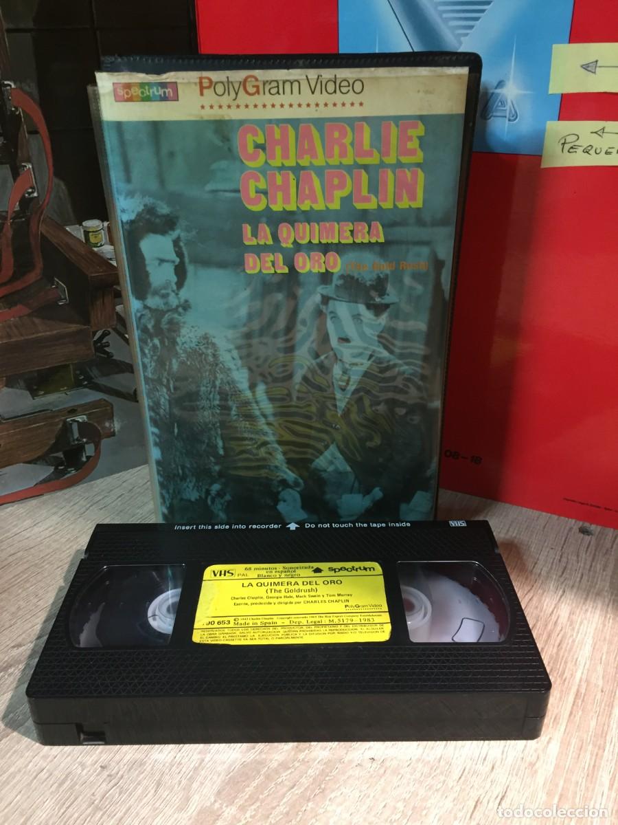 Cine: Vhs La quimera del Oro - Charlie Chaplin B/N