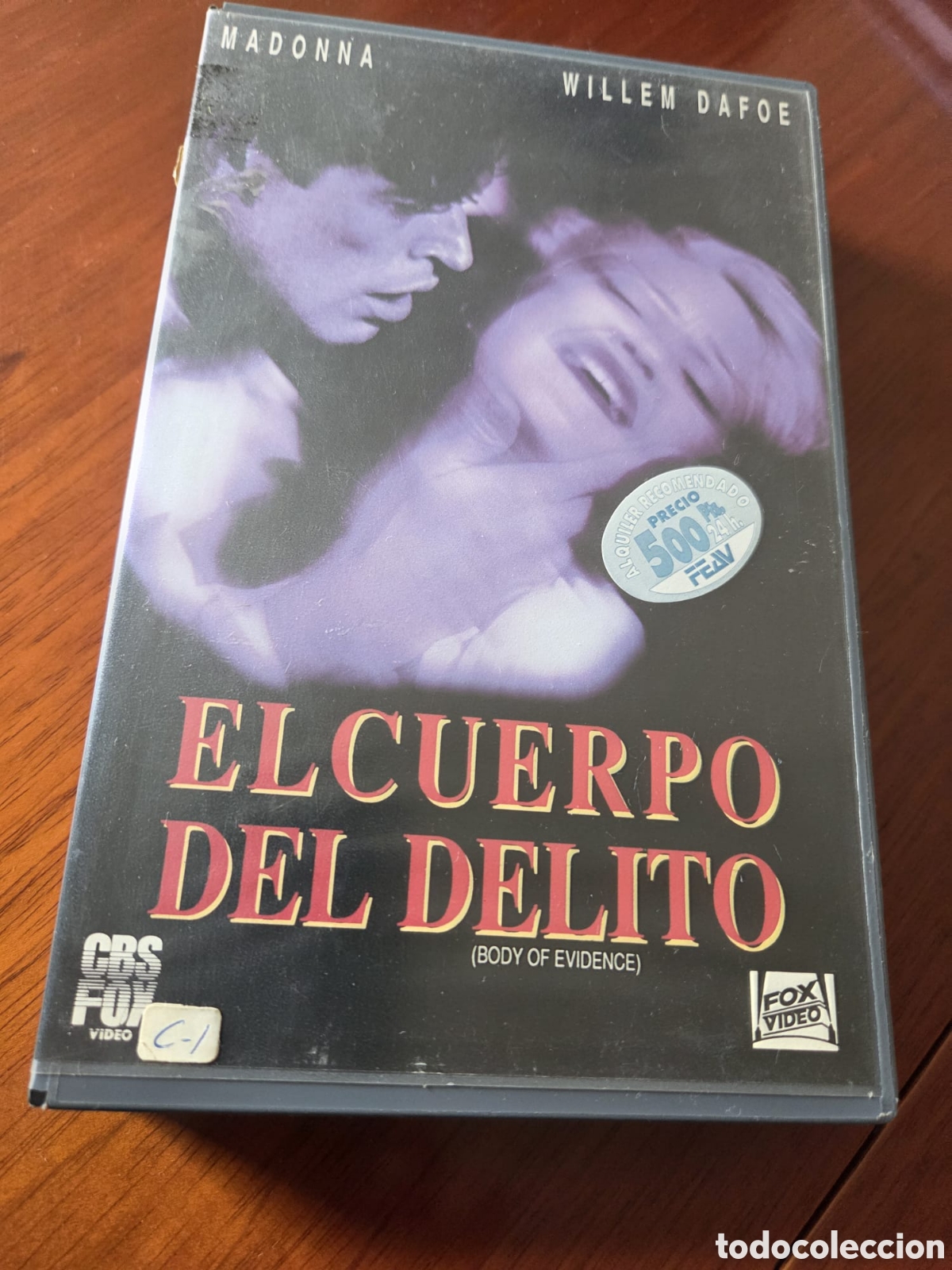 Cine: VHS EL CUERPO DEL DELITO 1993 Body of Evidence Madonna CBS FOX