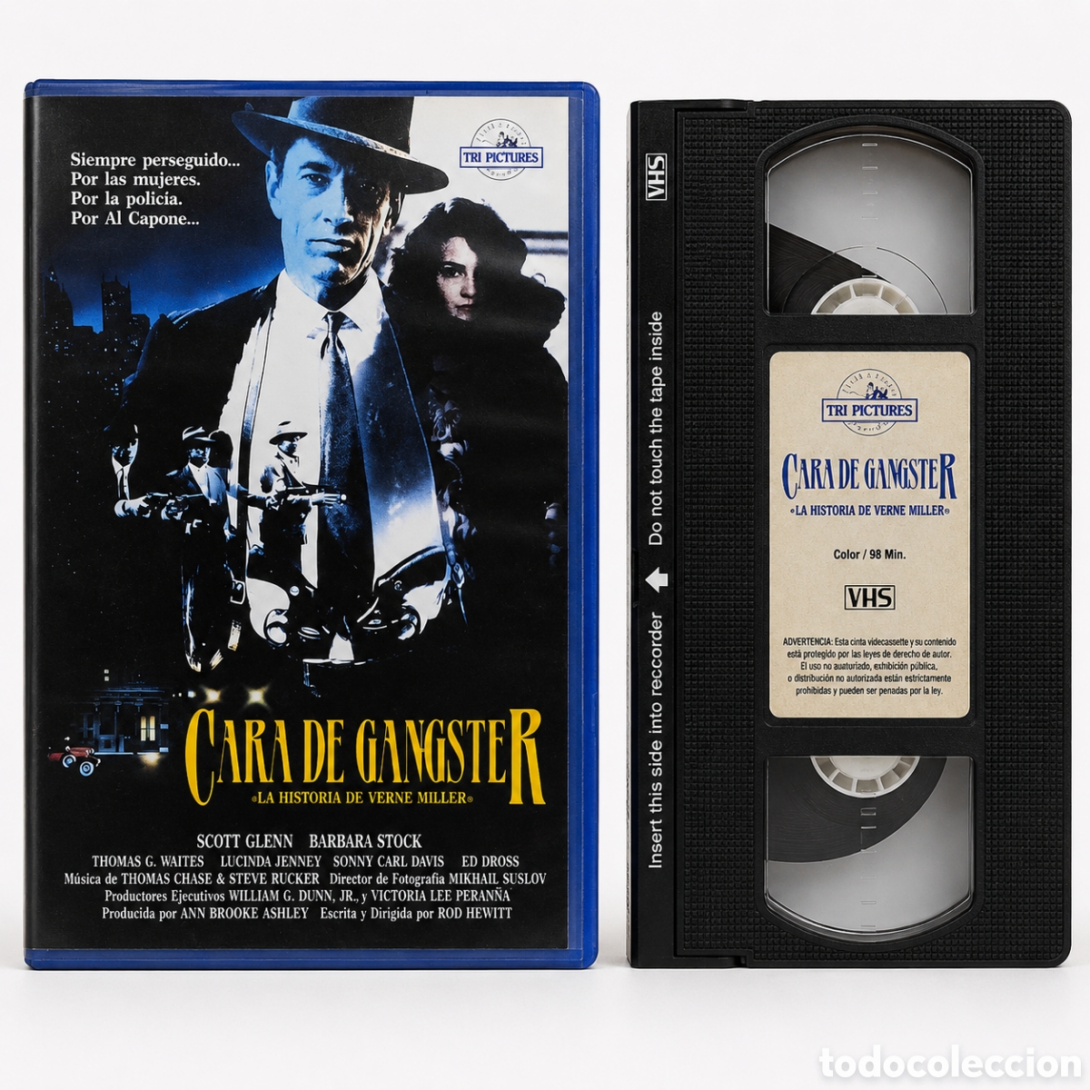 Cin&eacute;ma: CARA DE GANGSTER VHS ORIGINAL TRI PICTURES | RAREZA COLECCIONISTA | CINE NOIR