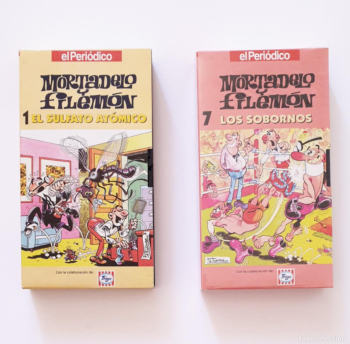 Cine: Lote 2 VHS MORTADELO Y FILEMON: El sulfato at&oacute;mico+ Los sobornos - El Periodico