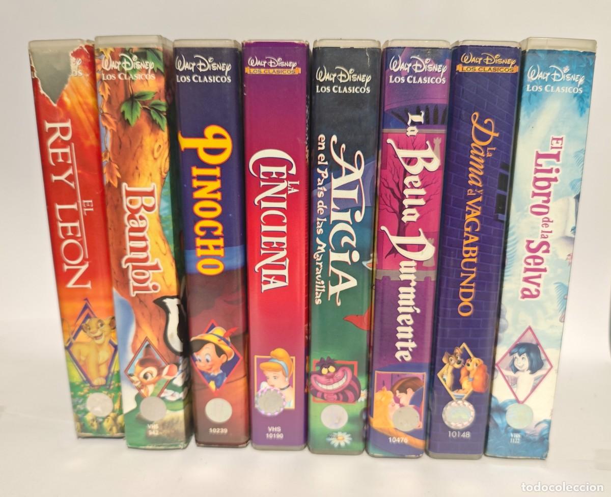 Cine: Colecci&oacute;n VHS Disney Cl&aacute;sicos Originales PAL Espa&ntilde;ol Retro A&ntilde;os 90 | El Rey Le&oacute;n Bambi Pinocho....