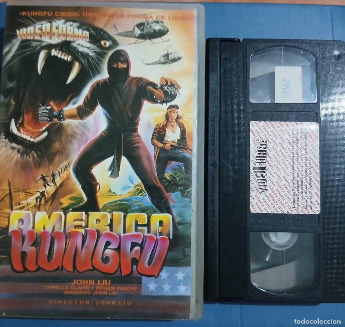 Cine: AM&Eacute;RICA KUNG FU &bull; John Liu &bull; Artes Marciales &bull; VHS