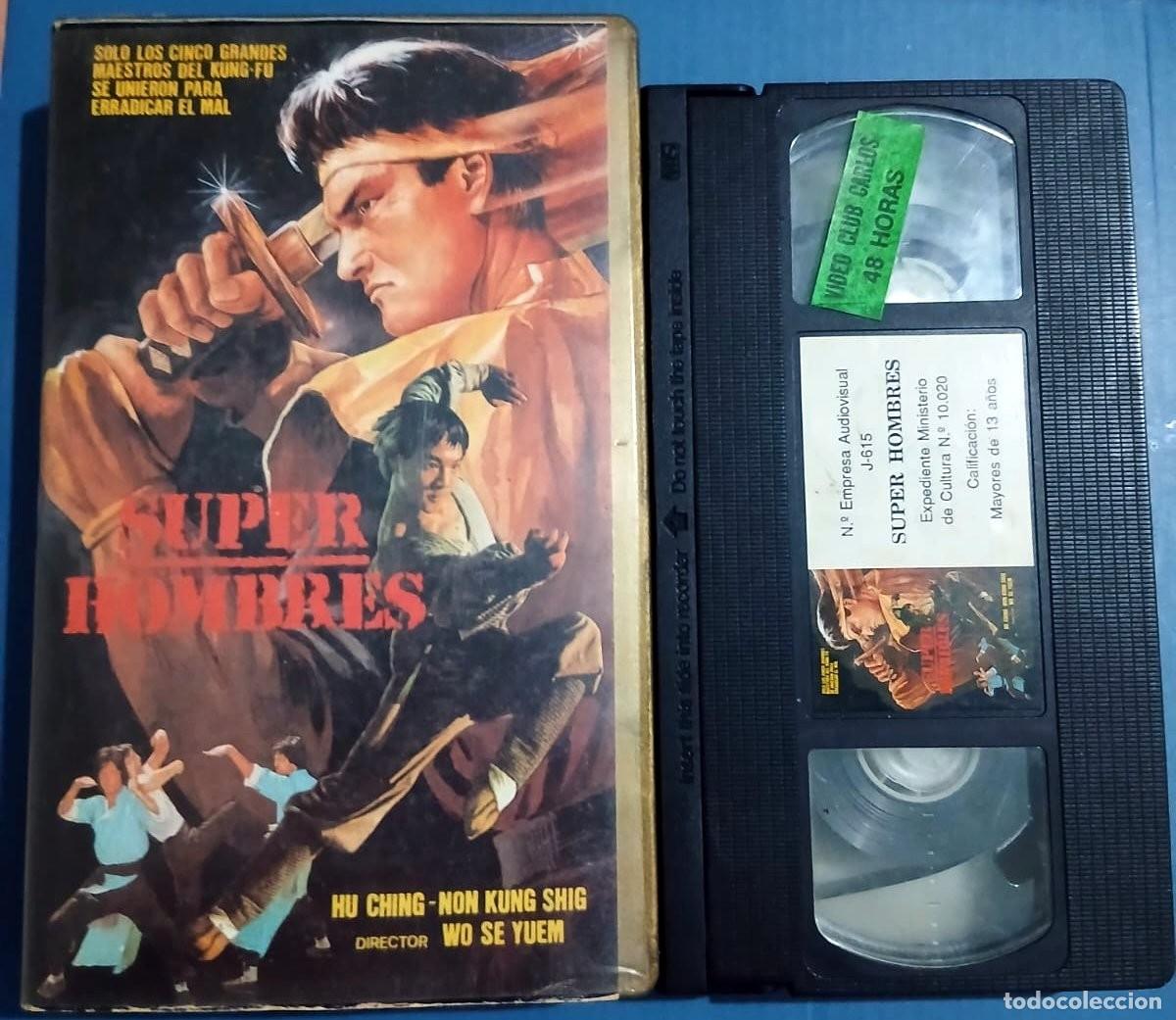 Cine: SUPER HOMBRES &bull; Wo Se Yuem &bull; Hu Ching &bull; Artes Marciales &bull; VHS