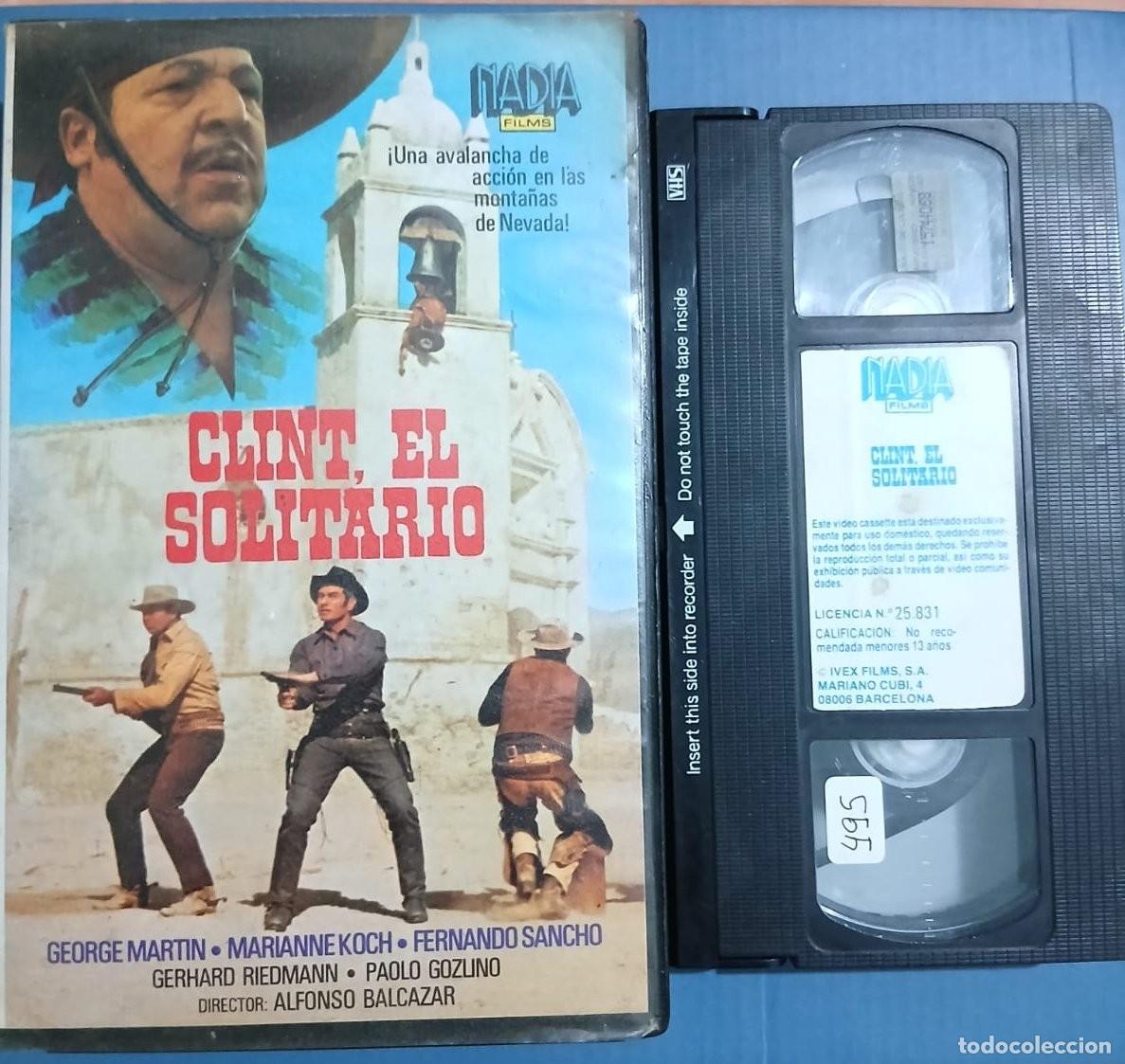 Cine: CLINT EL SOLITARIO &bull; Alfonso Balc&aacute;zar &bull; George Martin &bull; WESTERN &bull; VHS