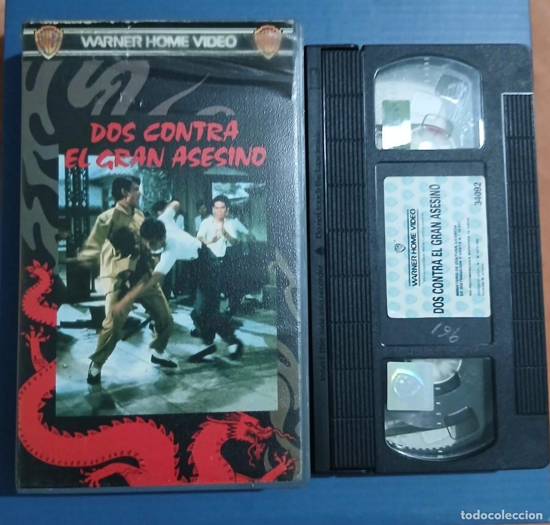 Cine: DOS CONTRA EL GRAN ASESINO &bull; CHU YUEN &bull; CHIN HAN, WANG PING, TSUNG HUA &bull; ARTES MARCIALES &bull; VHS