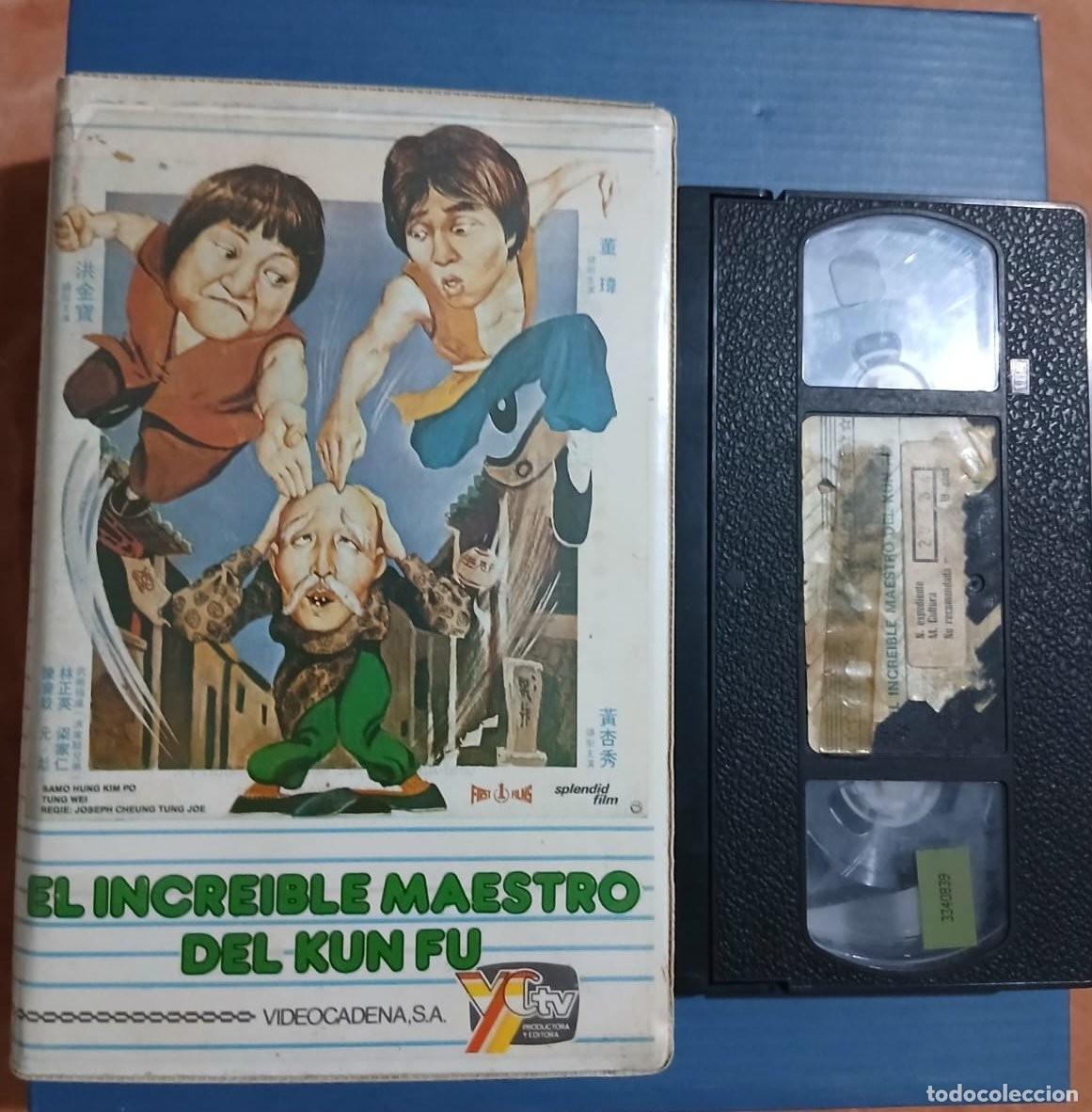 Cine: EL INCREIBLE MAESTRO DEL KUNG FU &bull; ARTES MARCIALES &bull; VHS