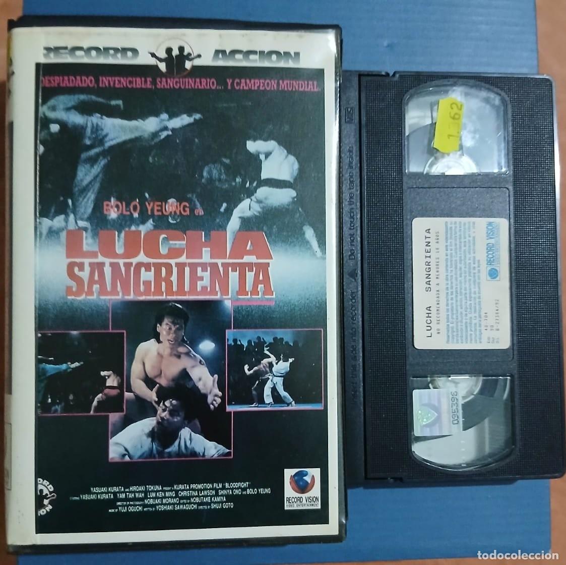 Cine: LUCHA SANGRIENTA &bull; ARTES MARCIALES &bull; VHS