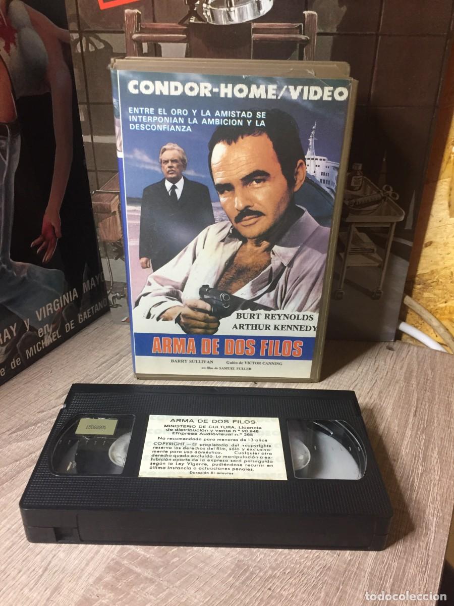 Cine: Vhs Arma de dos filos - Burt Reynods, Arthur Kennedy
