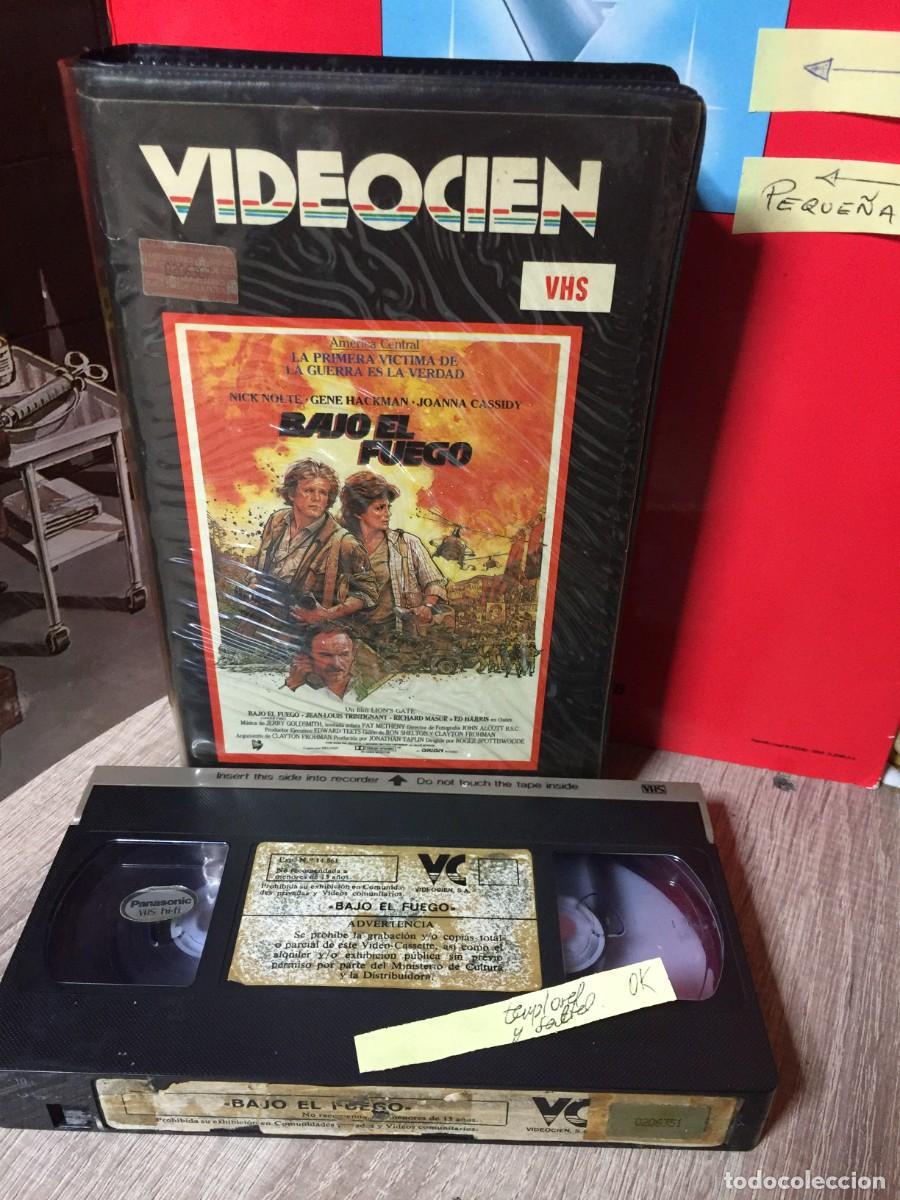 Cine: Vhs Bajo el fuego - ref 2 - Nick Nolte, Gene Hackman, Joanna Cassidy
