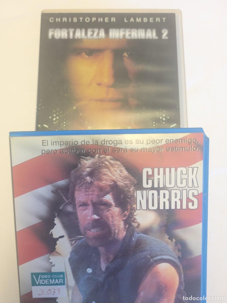 Cine: 2 VHS Delta Force 2 y Fortaleza Infernal 2.
