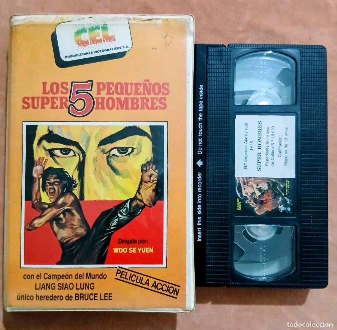 Cine: LOS 5 PEQUE&Ntilde;OS SUPER HOMBRES &bull; WOO SE YUEN, LIANG SIAO LUNG &bull; ARTES MARCIALES &bull; VHS