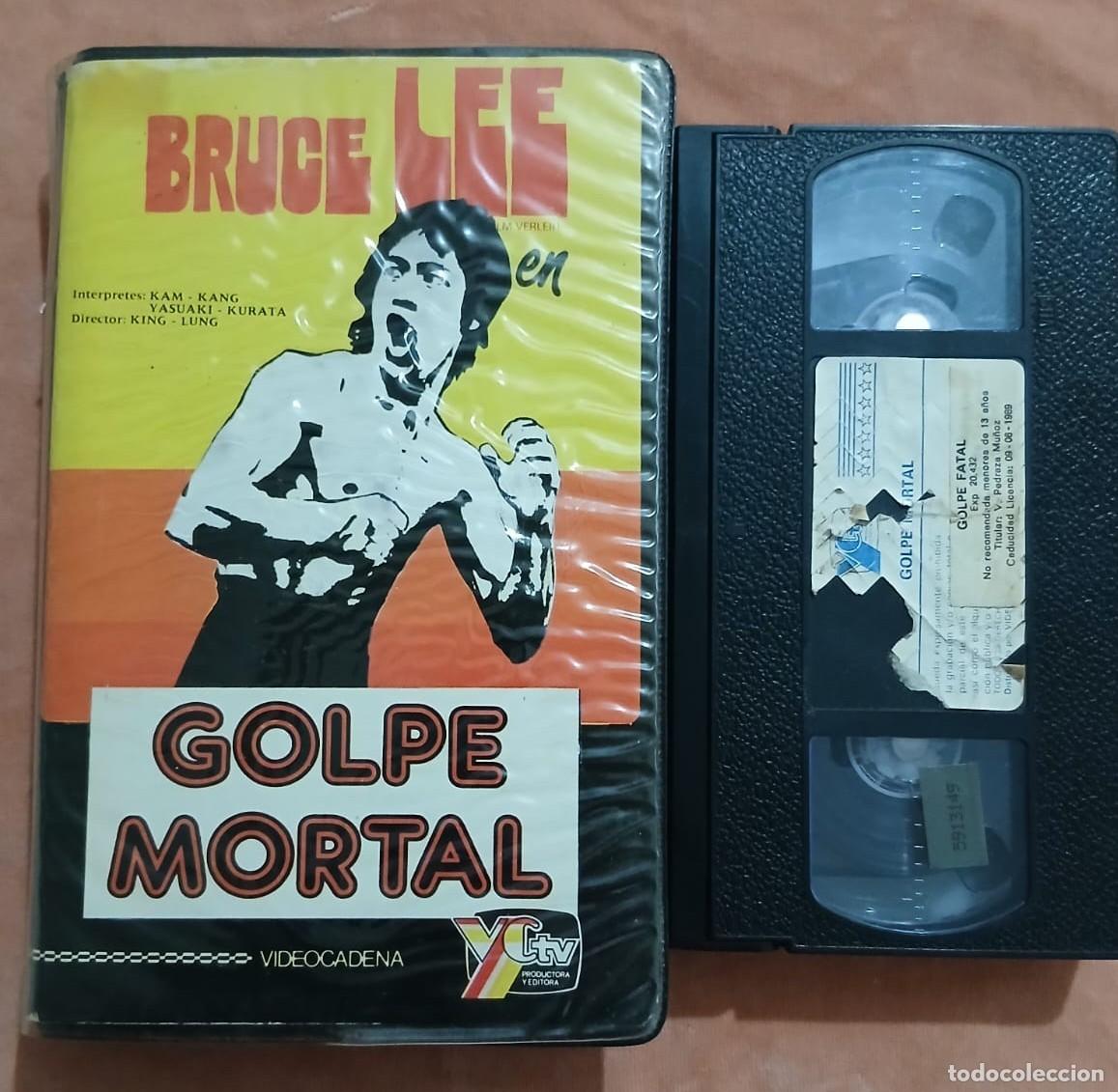 Cine: GOLPE MORTAL &bull; King Lung, Bruce Lee, Kam Kang, Yasuaki &bull; ARTES MARCIALES &bull; VHS