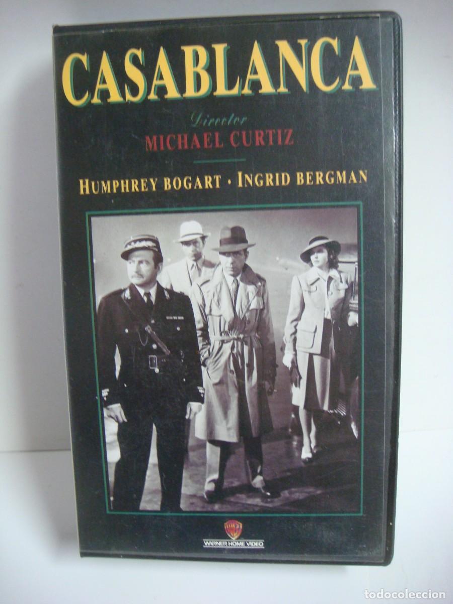 Cine: VH.S. PELICULA DE CASABLANCA CON HUMPHREY BOGART-(&)