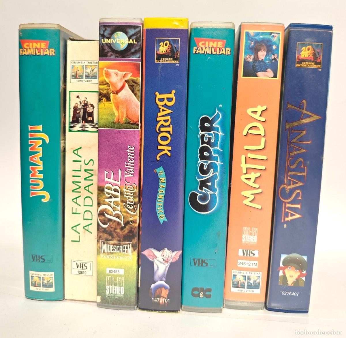 Cine: Lote VHS Nostalgia Infantil A&ntilde;os 90 PAL Espa&ntilde;ol | Anastasia, Bartok, Matilda, Jumanji, Casper