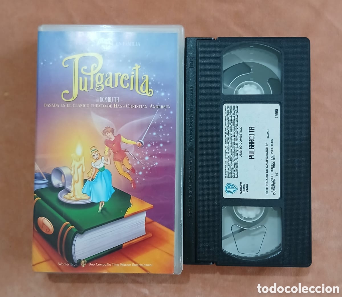 Cine: PULGARCITA &bull; Don Bluth &bull; Warner Home Video &bull; VHS