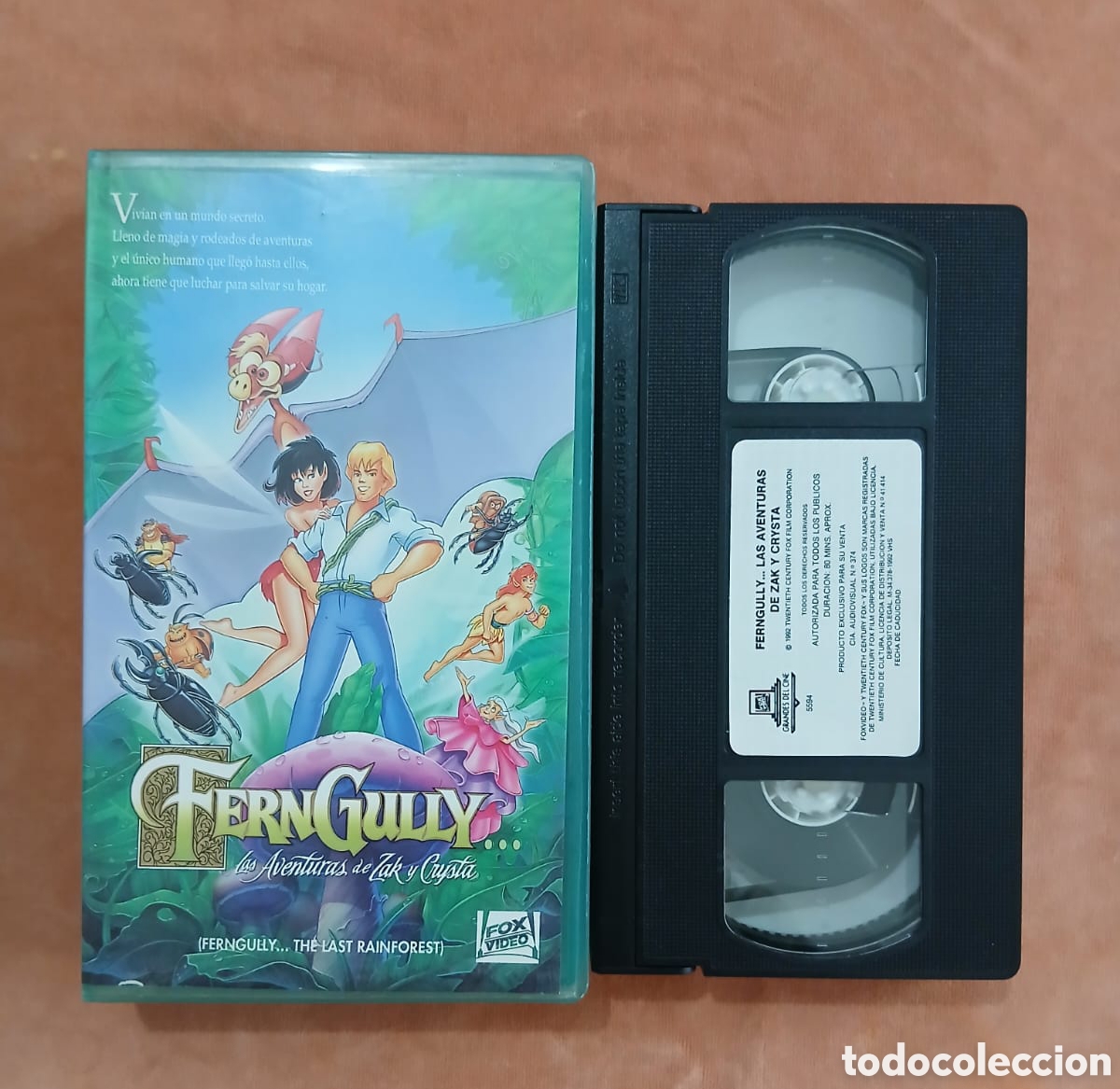 Cine: FernGully: Las Aventuras de Zak y Crysta &bull; Fox Video &bull; VHS