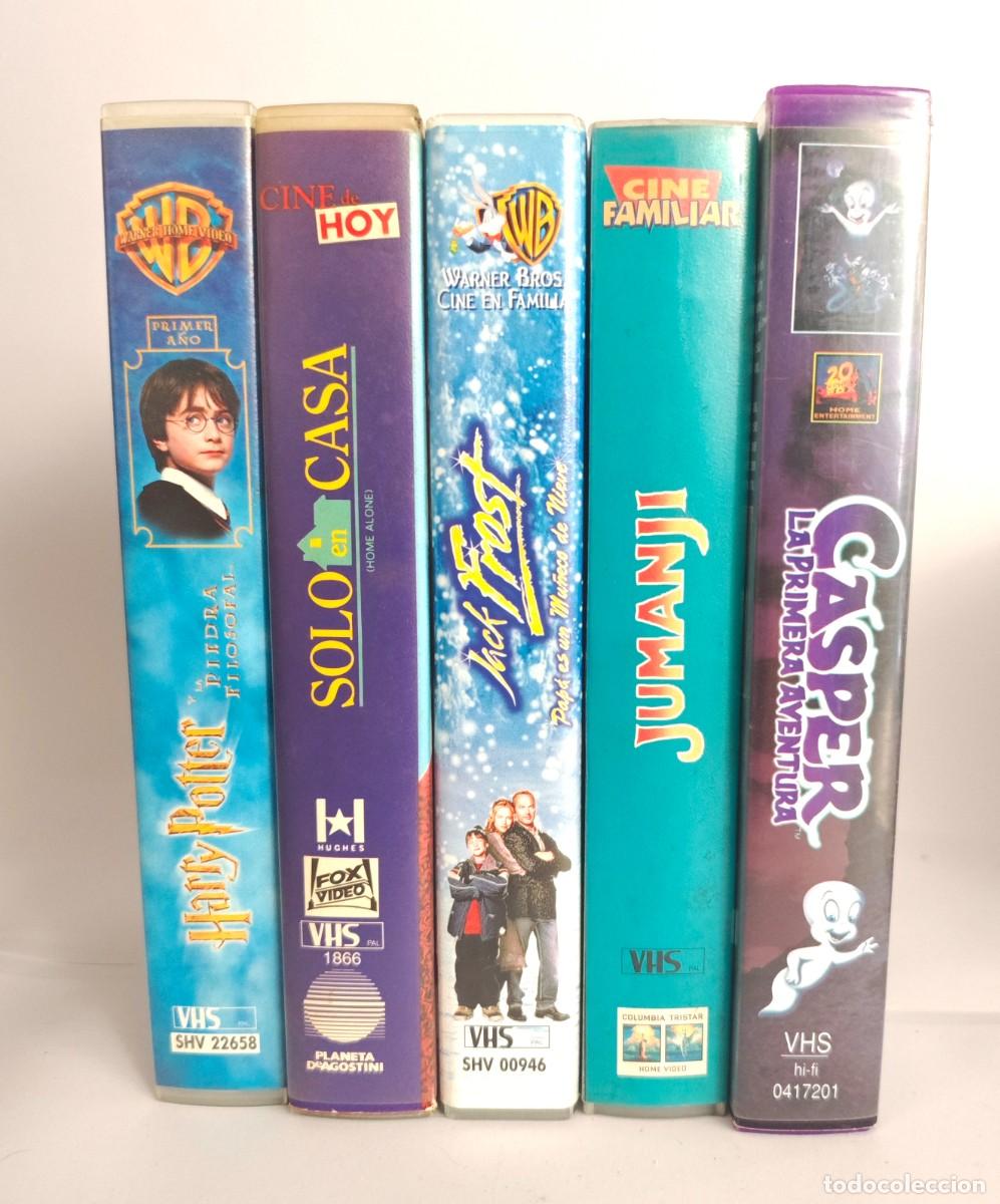 Cine: Lote VHS Cine Familiar Retro PAL Espa&ntilde;ol | Harry Potter, Solo en Casa, Casper, Jumanji, Jack Frost