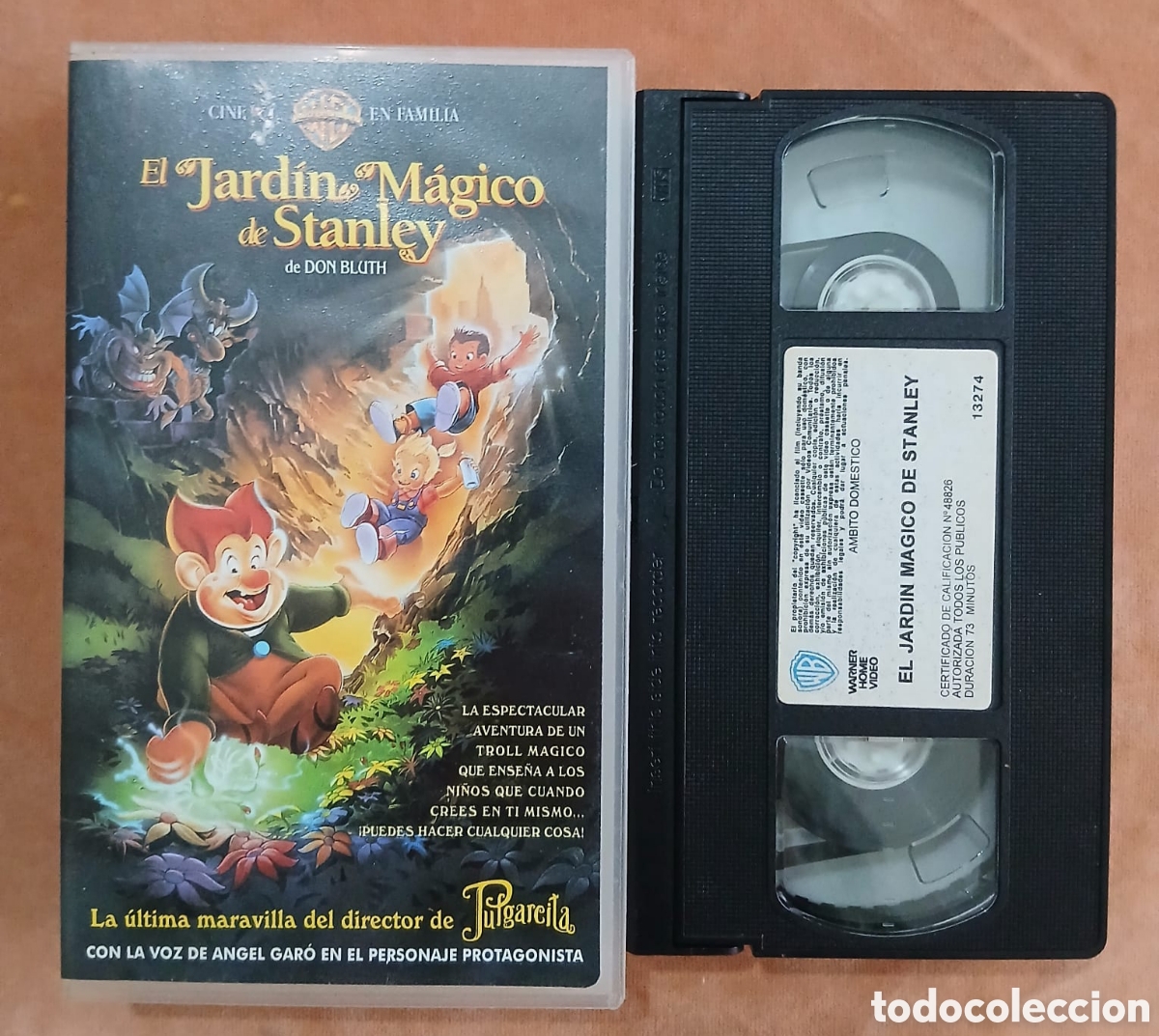 Cine: EL JARD&Iacute;N M&Aacute;GICO DE STANLEY (A Troll in Central Park) &bull; Don Bluth &bull; VHS