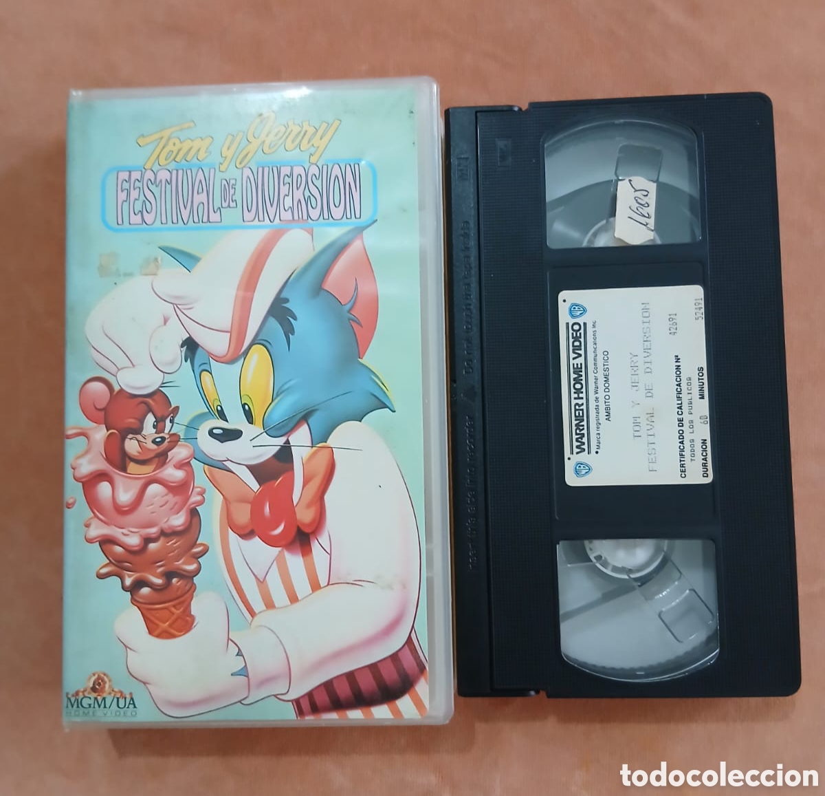 Cine: TOM Y JERRY: Festival de Diversi&oacute;n &bull; Warner Home Video &bull; VHS