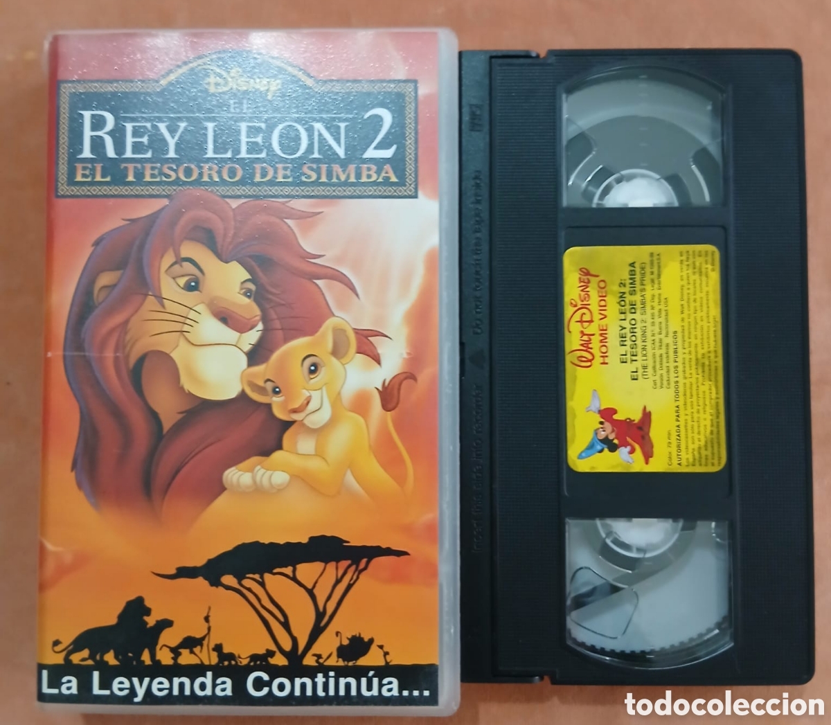 Cine: EL REY LE&Oacute;N 2: EL TESORO DE SIMBA &bull; VHS
