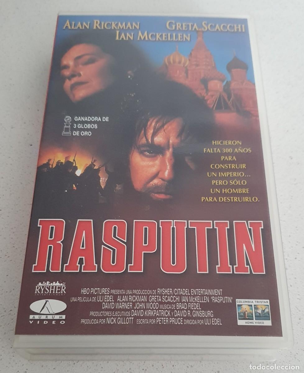 Cine: Pel&iacute;cula Vhs Rasput&iacute;n. Alan Rickman, Greta Scacchi, Ian McKellen. Columbia Tristar Home Video.