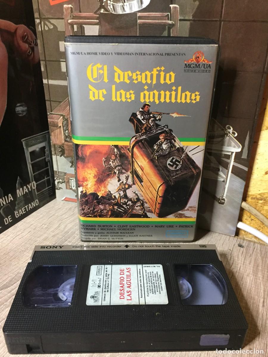 Cine: Vhs El desafio de las aguilas - Richard Burton, Clint Eastwood, Mary Ure - Brian G. Hutton