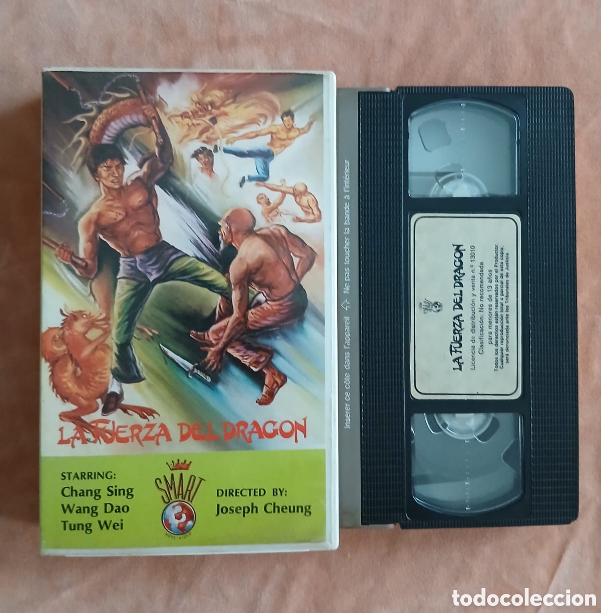 Cine: LA FUERZA DEL DRAG&Oacute;N &bull; Joseph Cheung &bull; Artes Marciales &bull; VHS