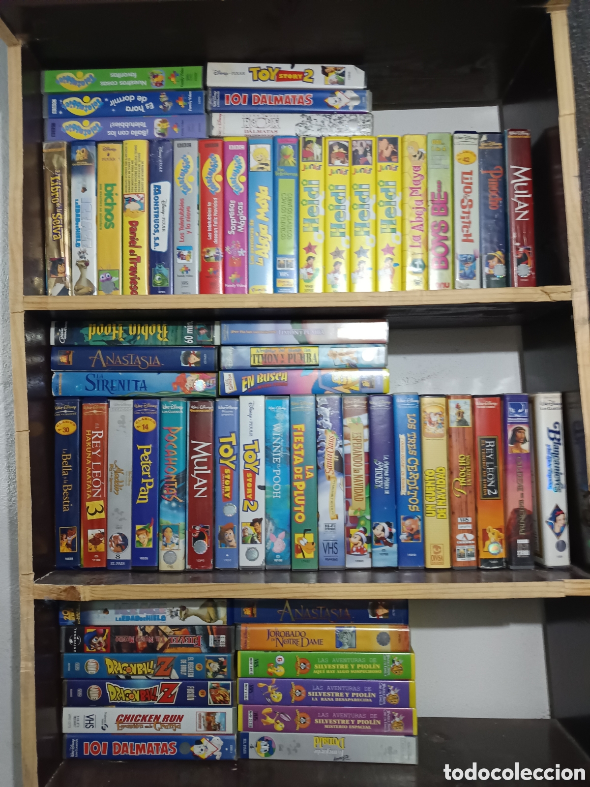Cine: GRAN LOTE DE PEL&Iacute;CULAS VHS DE DIBUJOS ANIMADOS