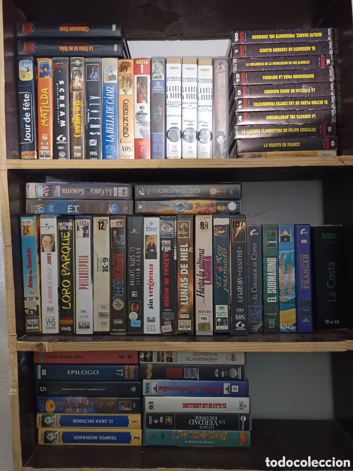 Cine: GRAN LITE DE PEL&Iacute;CULAS VHS DE TODO TIPO