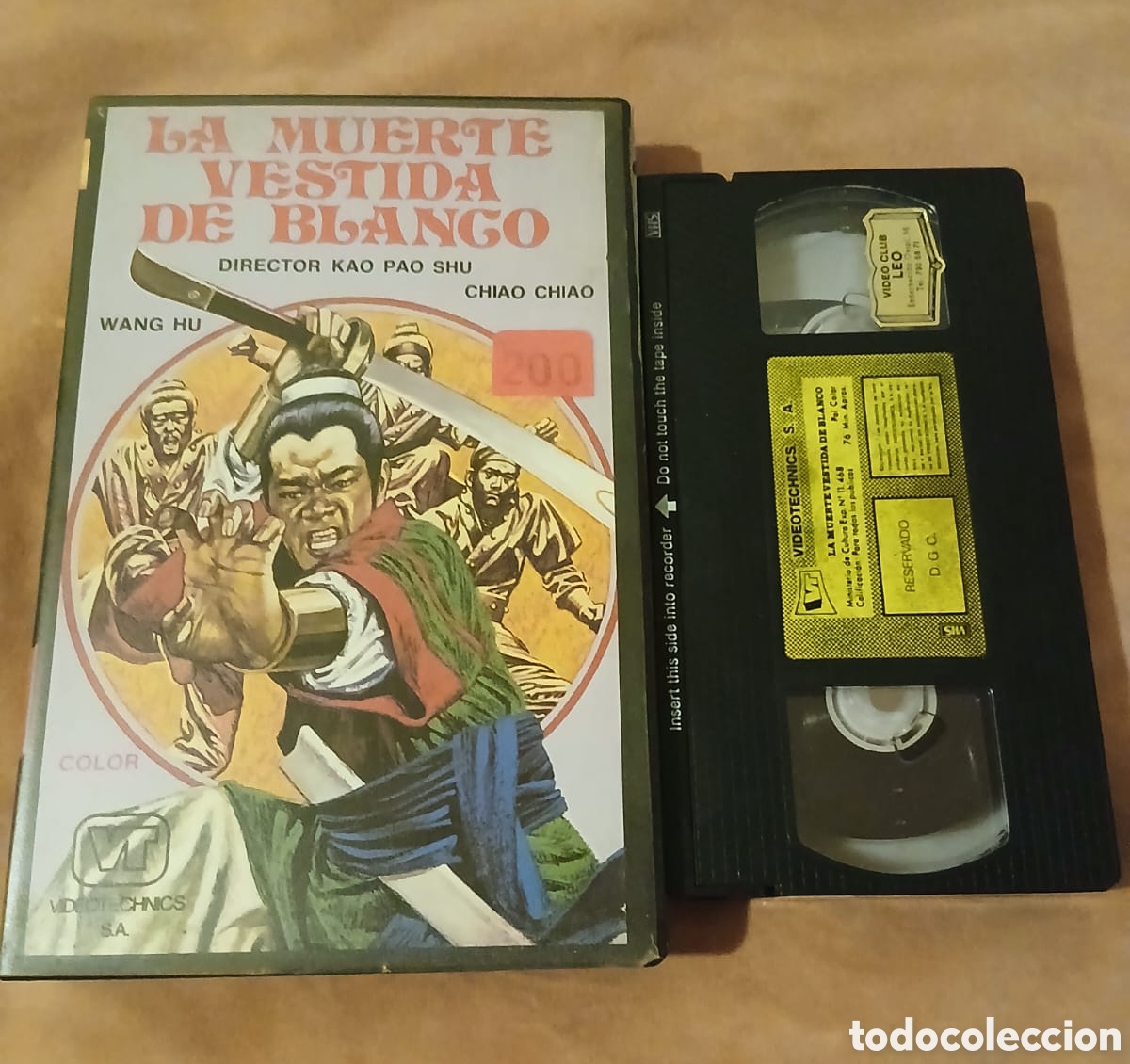 Cine: LA MUERTE VESTIDA DE BLANCO &bull; ARTES MARCIALES &bull; VHS