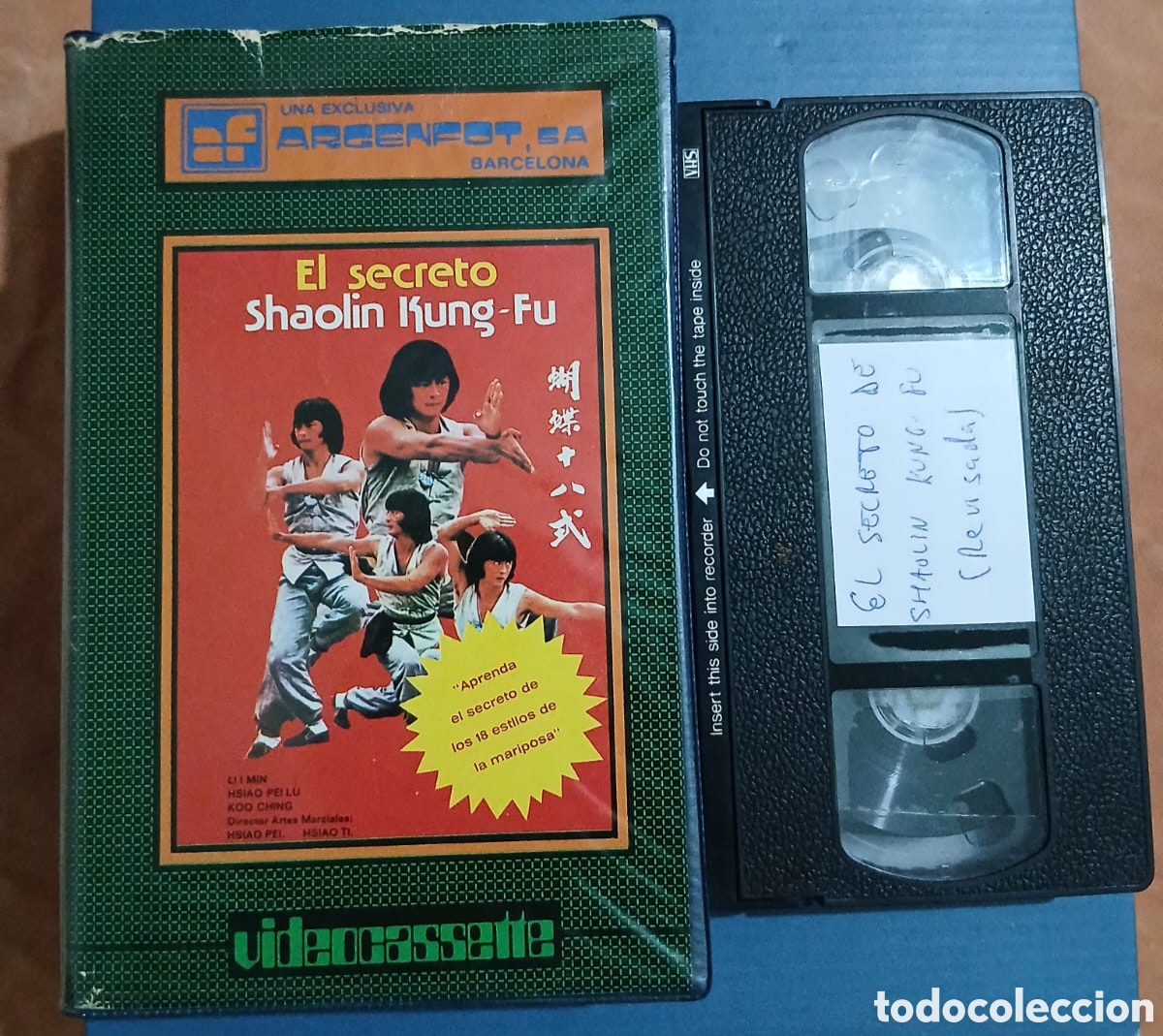 Cine: EL SECRETO SHAOL&Iacute;N KUNG FU &bull; ARTES MARCIALES &bull; VHS