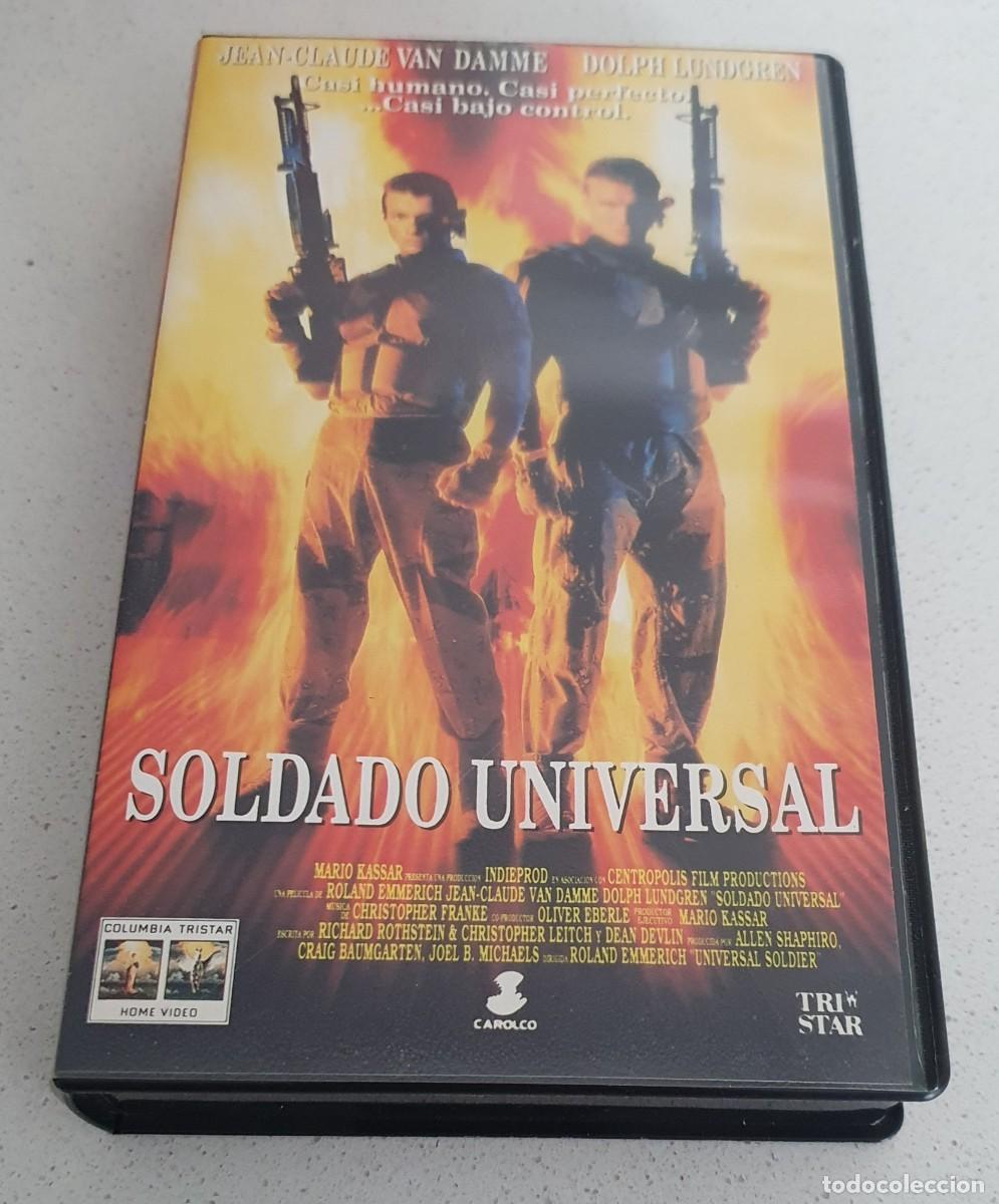 Cine: Pel&iacute;cula Vhs Soldado Universal. Van Damme, Dolph Lundgren. Columbia Tristar Home Video 1993.