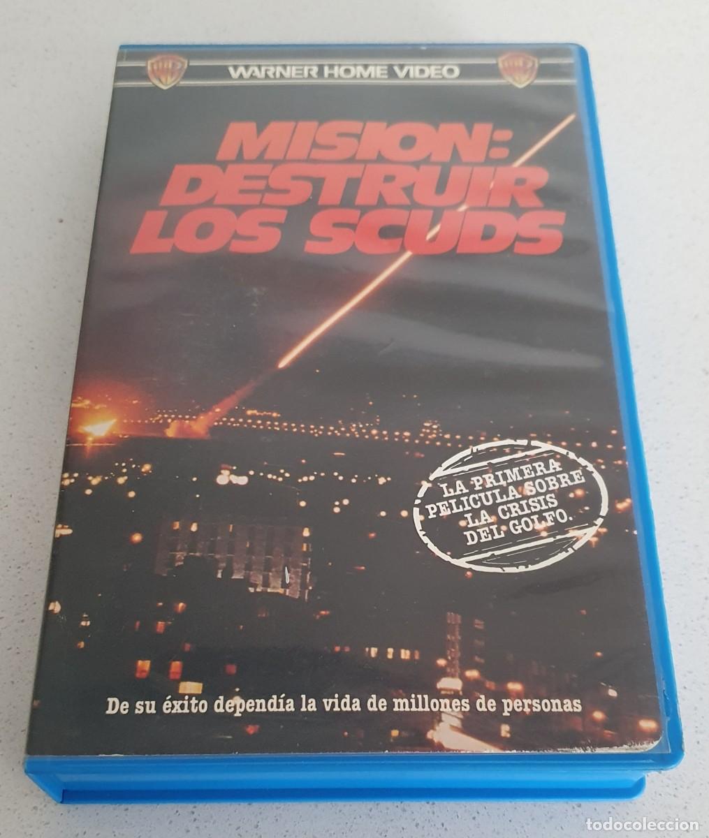 Cine: Pel&iacute;cula Vhs Misi&oacute;n Destruir los Scuds. Editada por Warner Home Video en 1991. Videoclub alquiler.