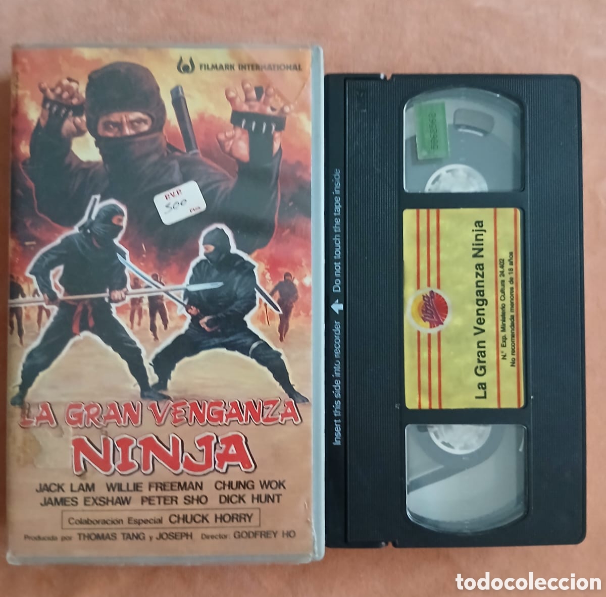 Cine: LA GRAN VENGANZA NINJA &bull; GOOFREY HO, JACK LAM, CHUCK HORRY &bull; ARTES MARCIALES &bull; VHS