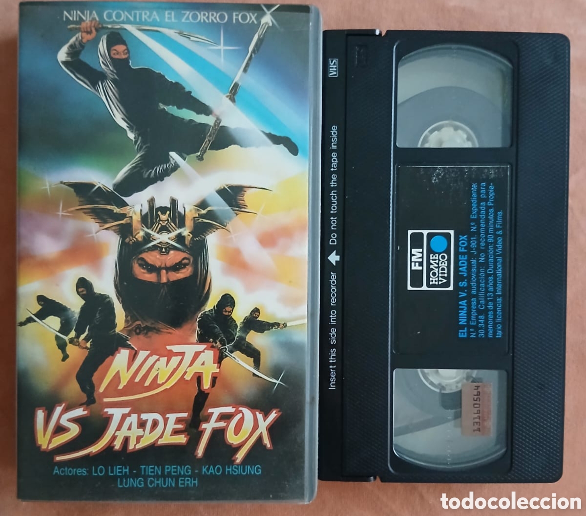 Cine: NINJA V.S. JADE FOX &bull; LO LIEH, TOEN PENG &bull; ARTES MARCIALES &bull; VHS