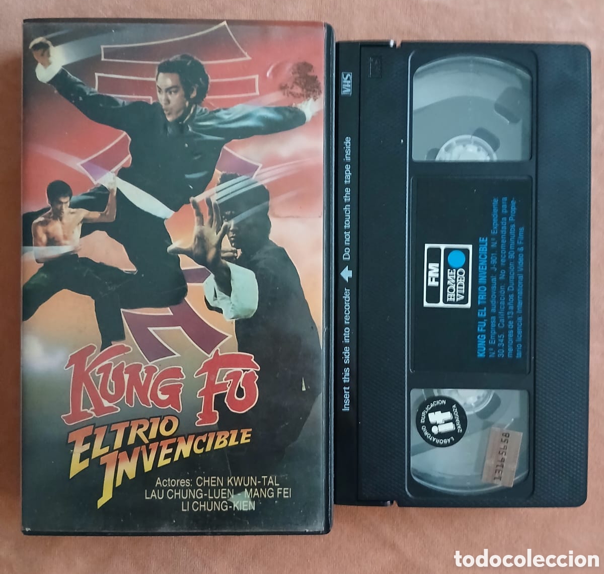 Cine: KUNG FU EL TR&Iacute;O INVENCIBLE &bull; Artes Marciales &bull; VHS