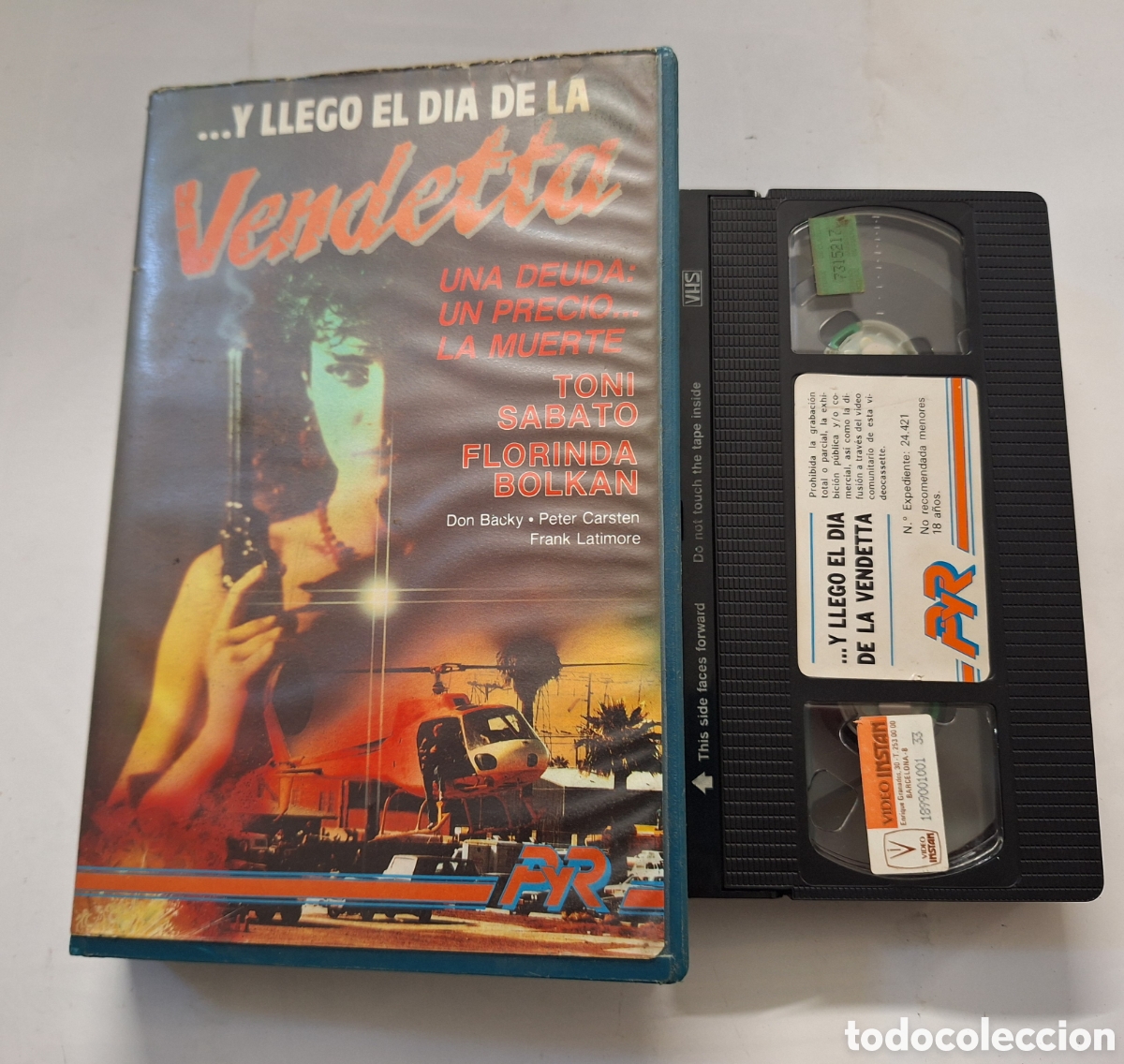 Cine: Y llego el d&iacute;a de la Vendetta VHS Florinda Bolkan