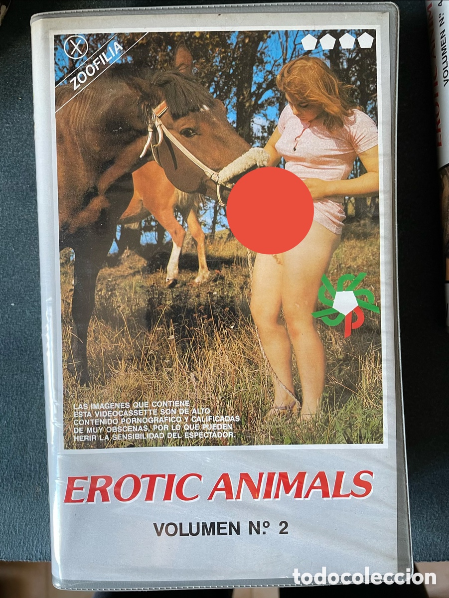 Cine: VHS Cine para adultos. Erotic animals. zoofilia.