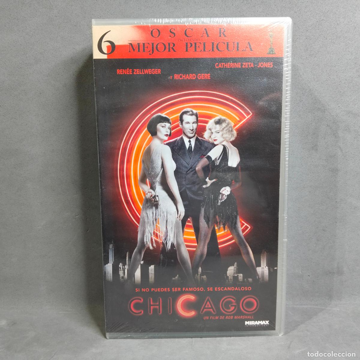 Cine: CHICAGO. VHS Precintado. Rob Marshall con Ren&eacute;e Zellweger, Catherine Zeta-Jones, Richard Gere. 2003