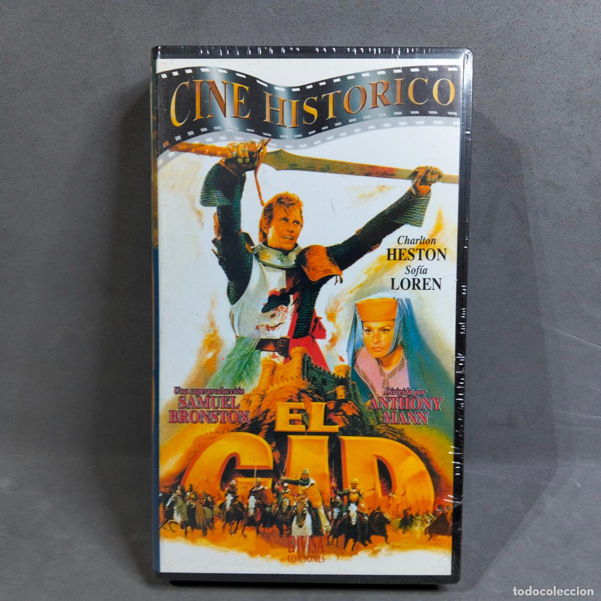 Cine: EL CID. VHS Precintado. Charlton Heston, Sofia Loren, Anthony Mann, Samuel Bronston Divisa Ediciones