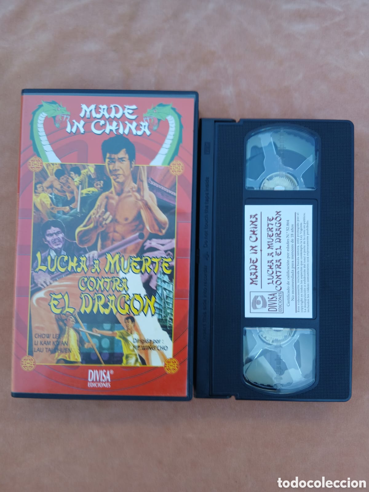 Cine: LUCHA A MUERTE CONTRA EL DRAG&Oacute;N &bull; ARTES MARCIALES &bull; VHS