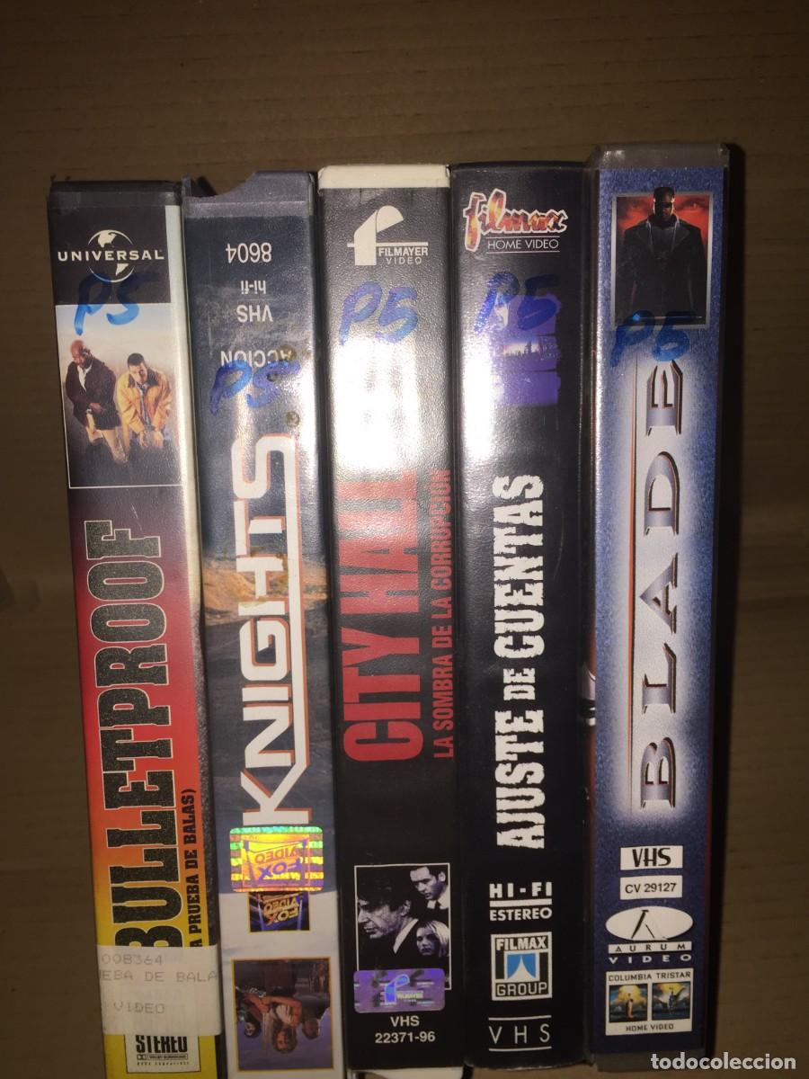 Cine: Vhs pack n&ordm; 5 vhs Bulletproof, knights, city hall (la sombra de la corrupcion), ajuste de cuentas, b