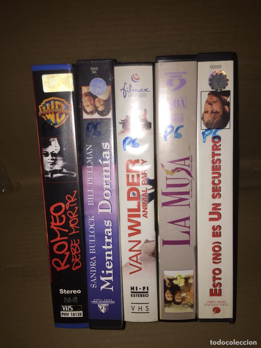 Cine: Vhs pack n&ordm; 6 vhs Romeo debe morir, mientras dormias, van willder, la musa, esto no es un secuestro