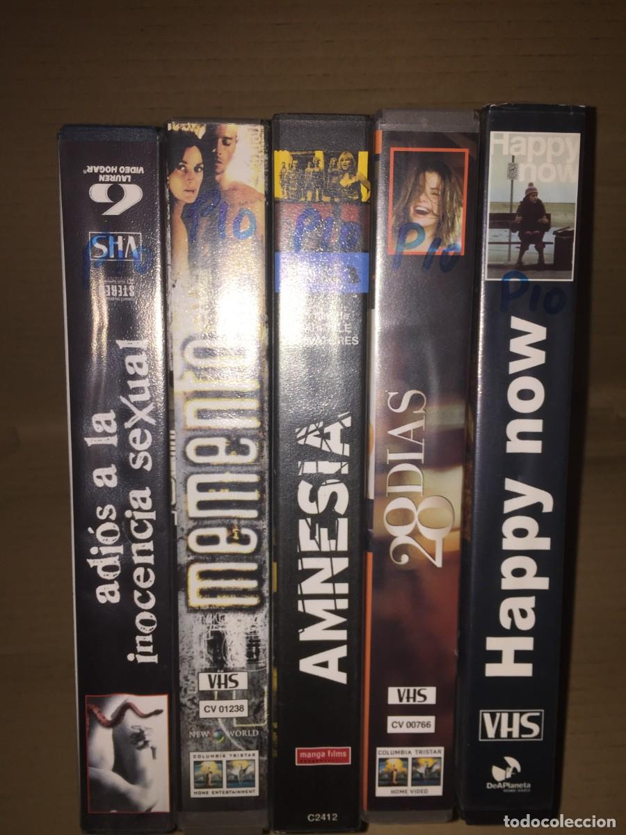 Cine: Vhs pack n&ordm; 10 vhs Adios a la inocencia sexual, memento, amnesia, 28 dias, happy now