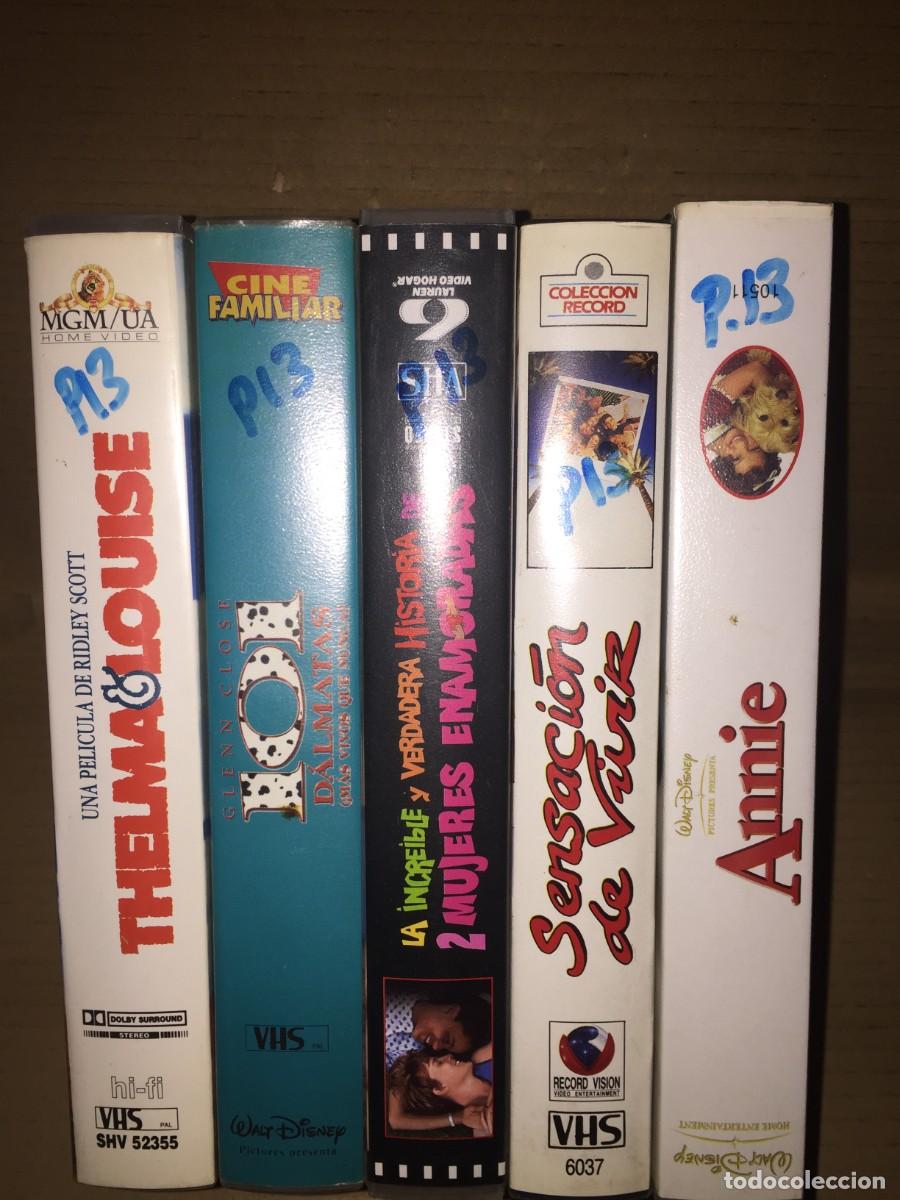 Cine: Vhs pack n&ordm; 13 vhs Thelma & Louise, 101 dalmatas, la increible y verdadera historia de 2 mujeres ena