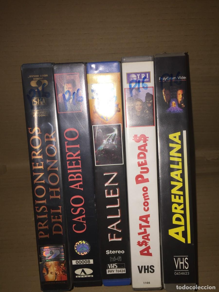 Cine: Vhs pack n&ordm; 16 vhs Prisioneros del honor, caso abierto, fallen, asalta como puedas, adrenalina
