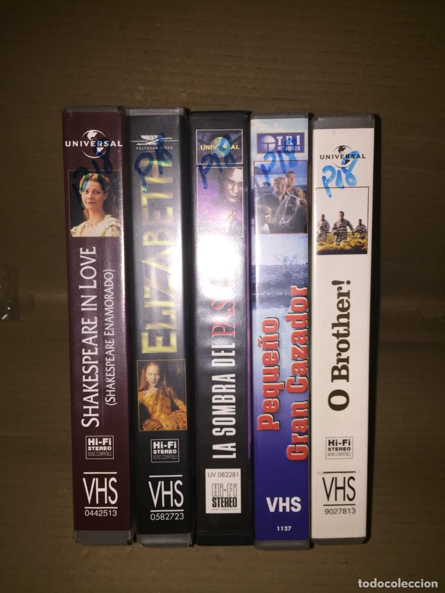 Cine: Vhs pack n&ordm; 18 vhs Shakespeare in love, Elizabeth, la somba del pasado, o brother
