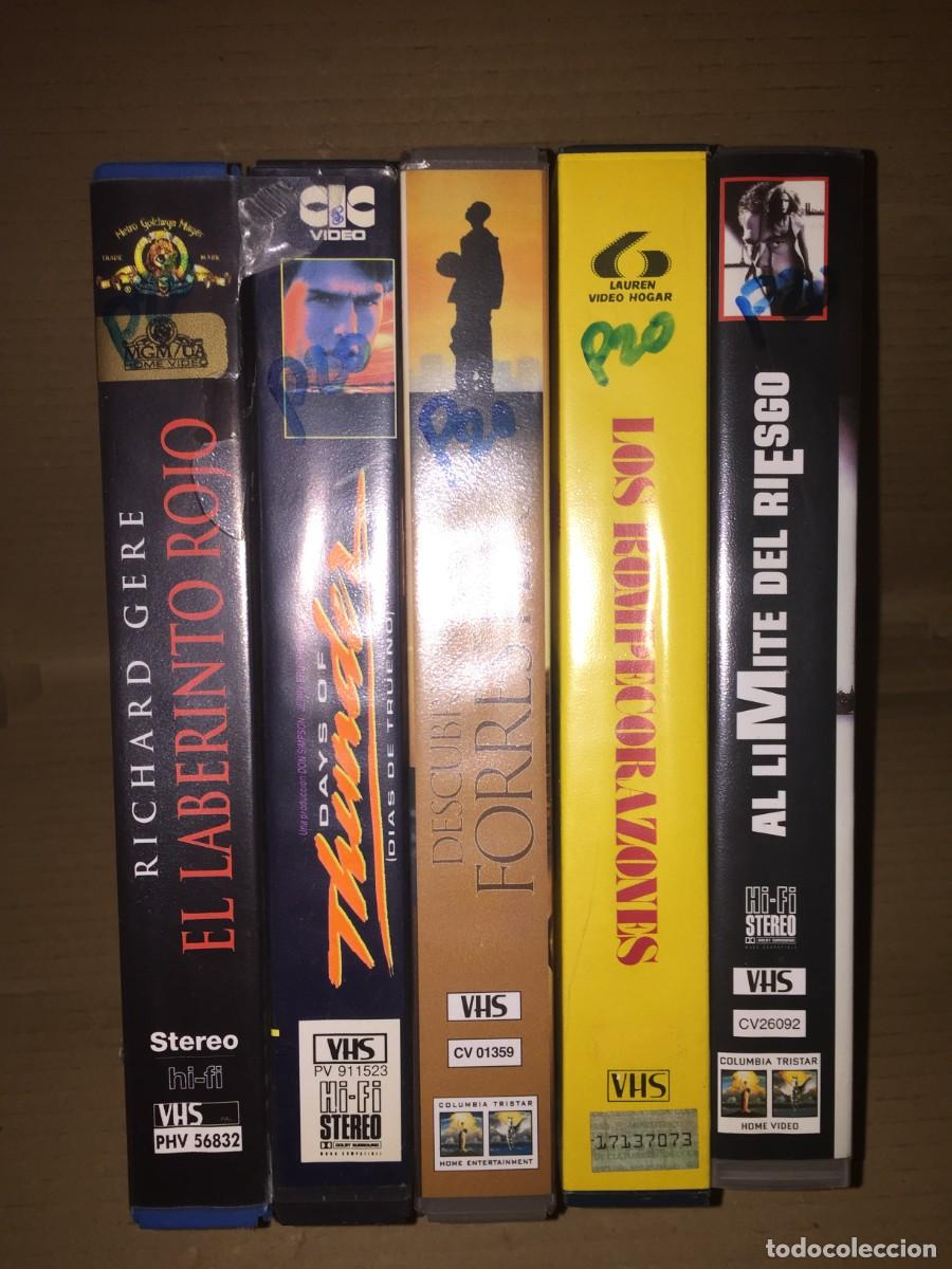 Cine: Vhs pack n&ordm; 20 vhs El laberinto rojo, days of thumder, los rompecorazones, al limite del riesgo, des