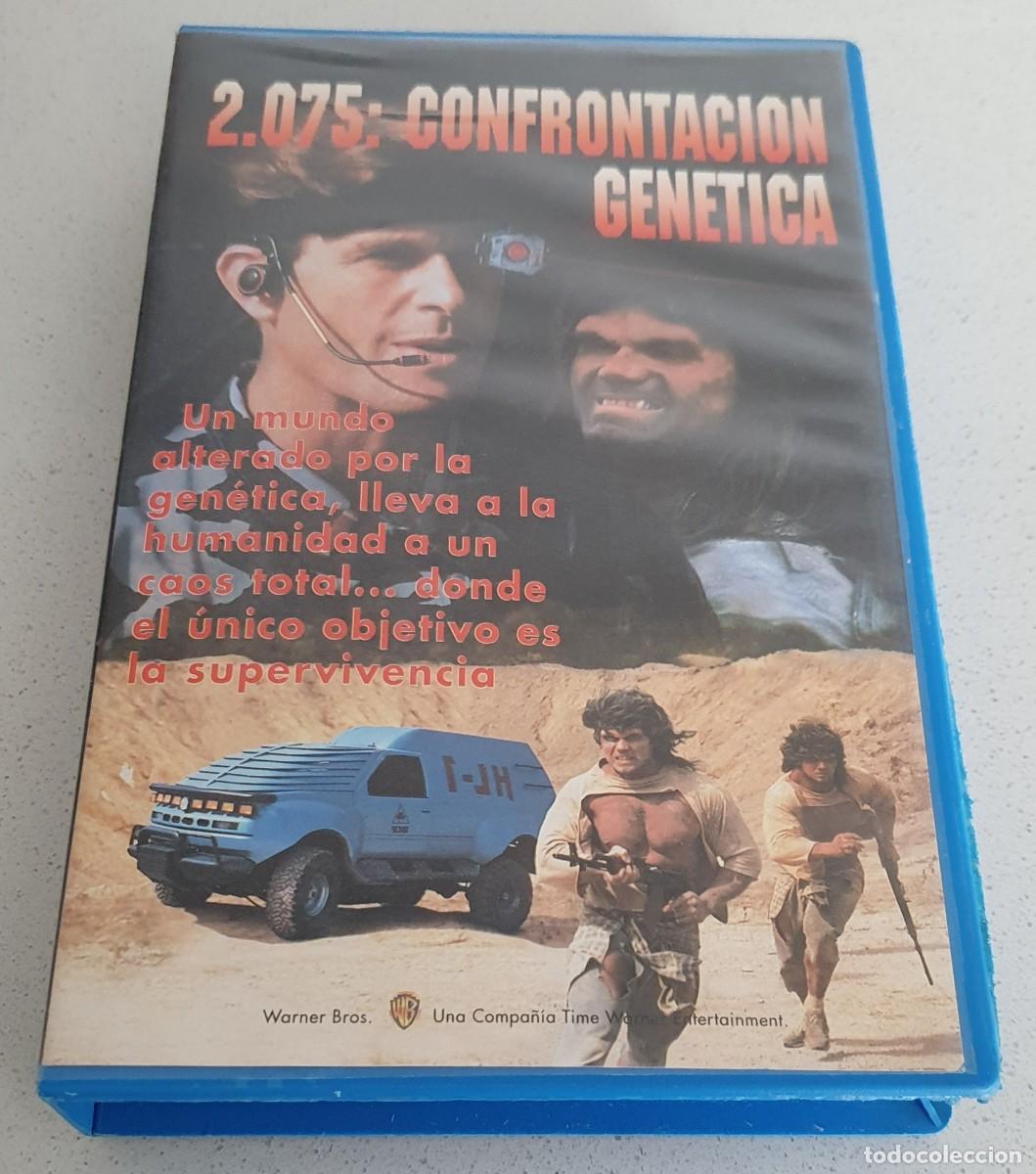 Cinema: Pel&iacute;cula Vhs 2075 Confrontaci&oacute;n Gen&eacute;tica. Warner Home Video 1994. Videoclub alquiler.